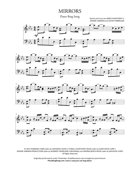 Mirrors (arr. Jared Johnson)