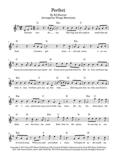 Perfect (arr. Thiago Marconato)