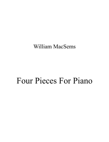 Four Pieces For Piano
