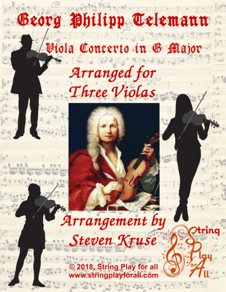Telemann Viola Concerto for Three Violas (arr. Steven Kruse)