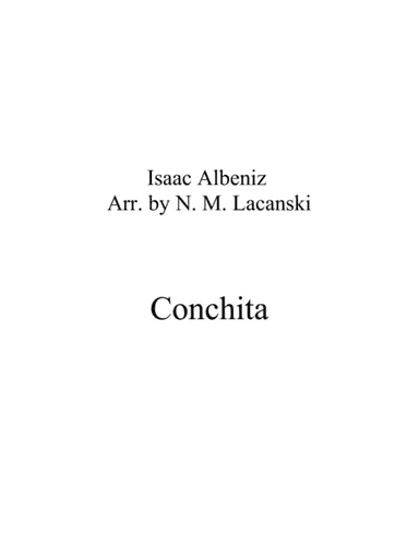 Conchita (arr. Nick Lacanski)