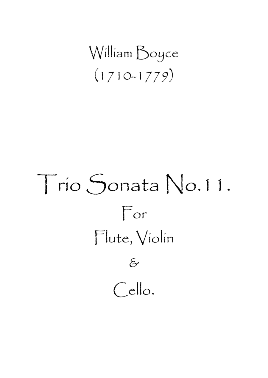 Trio Sonata No.11 (arr. Spence Bundy)