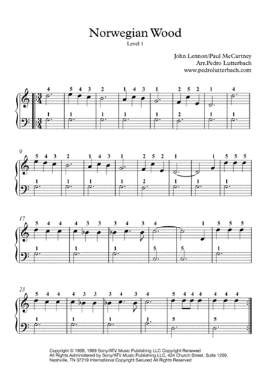 Norwegian Wood (this Bird Has Flown) (arr. Pedro Lutterbach)