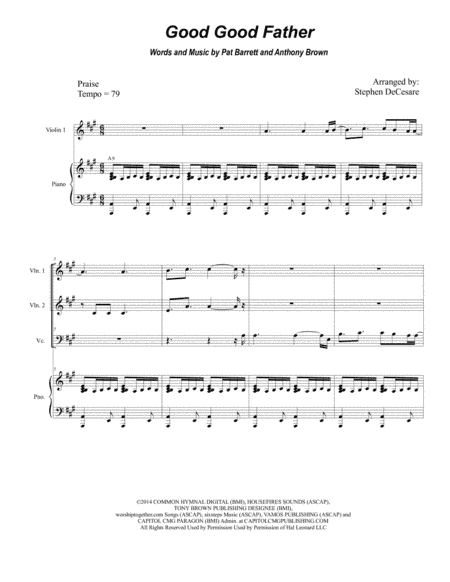 Good Good Father (arr. Stephen DeCesare)