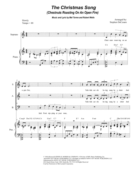 The Christmas Song (Chestnuts Roasting On An Open Fire) (arr. Stephen DeCesare)