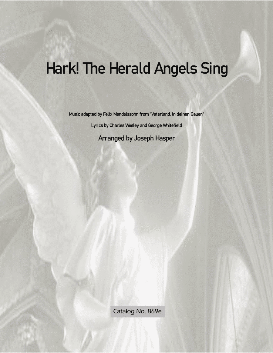 Hark! The Herald Angels Sing (SATB - easier piano part) (arr. Joseph Hasper)