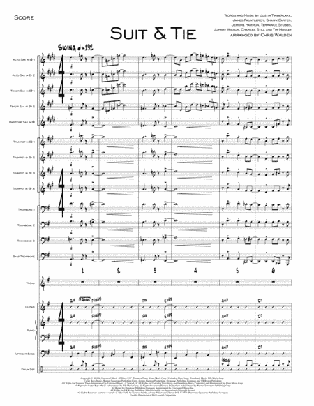 Suit & Tie (arr. Chris Walden)