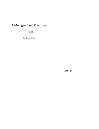 A Mohigan Band Overture