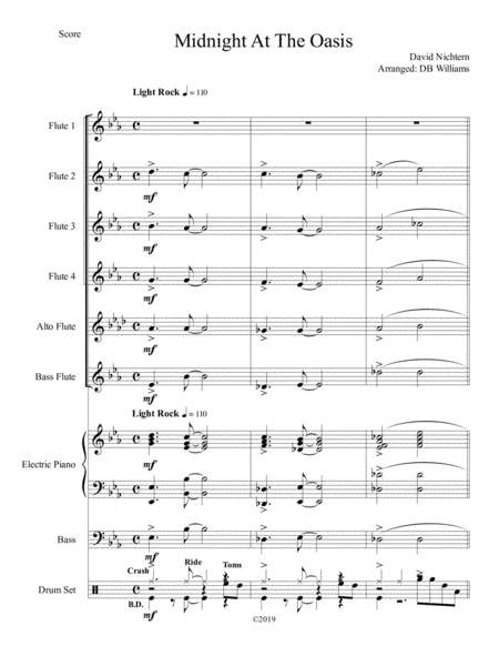 Midnight At The Oasis (arr. DB Williams)