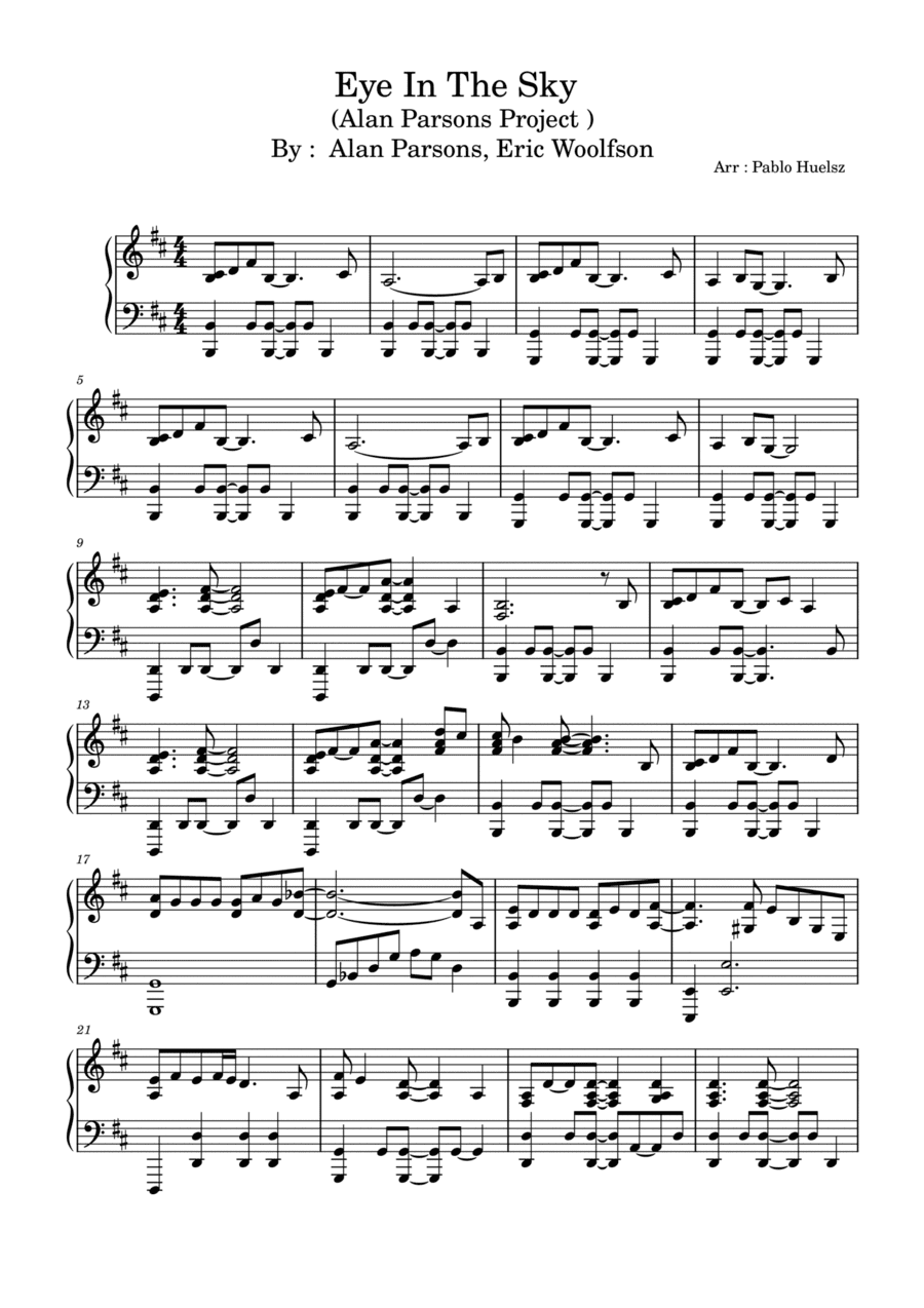 Eye In The Sky (arr. Pablo Huelsz)