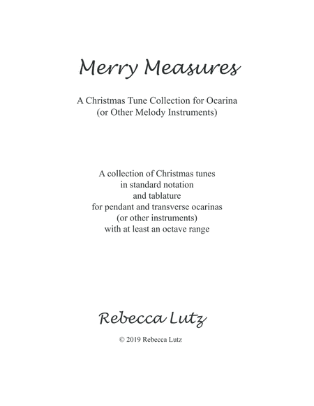 Merry Measures (arr. Rebecca Lutz)