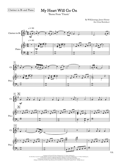 My Heart Will Go On (love Theme From 'titanic') (arr. César Bortolucci)