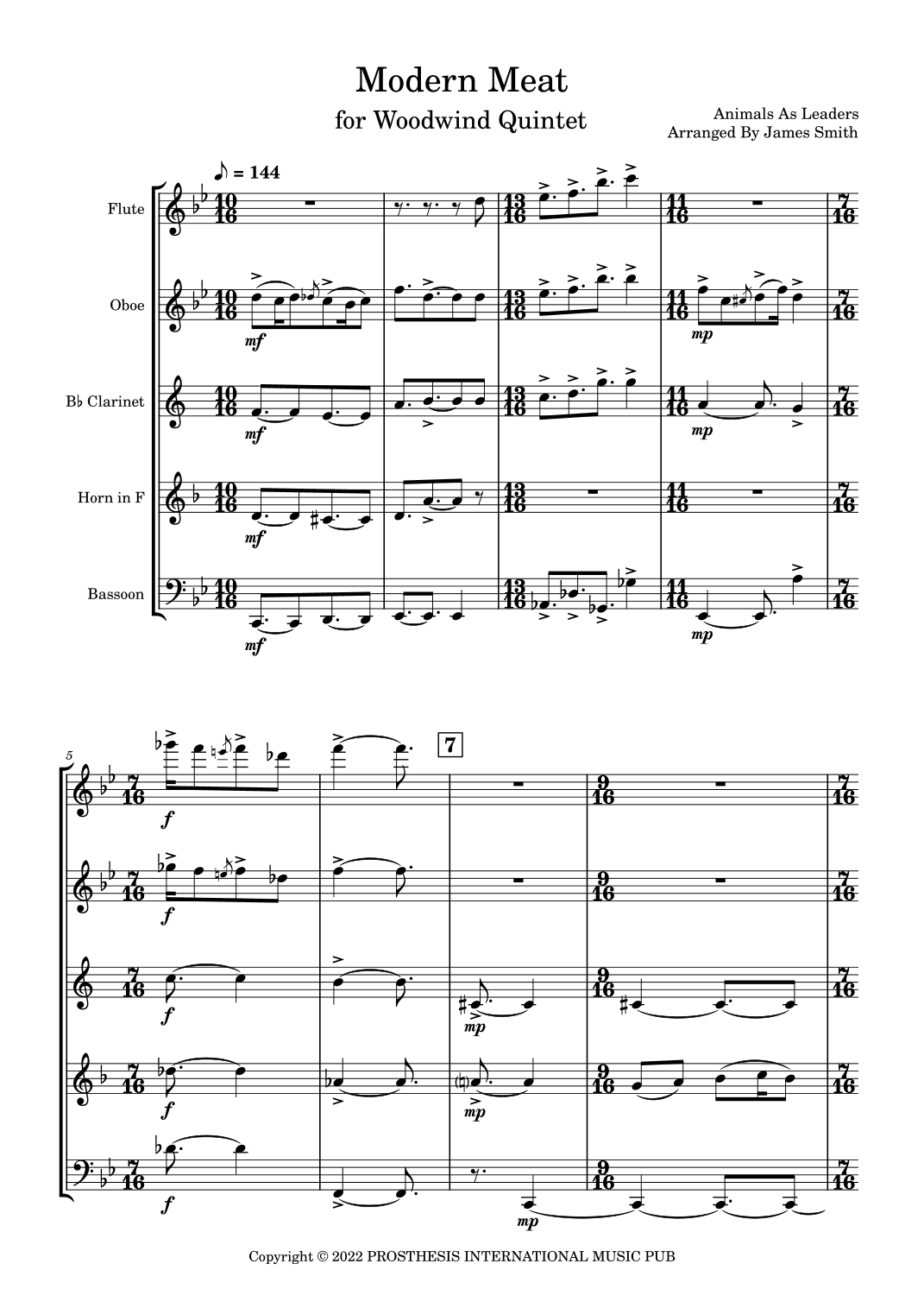 Modern Meat (arr. James Smith)