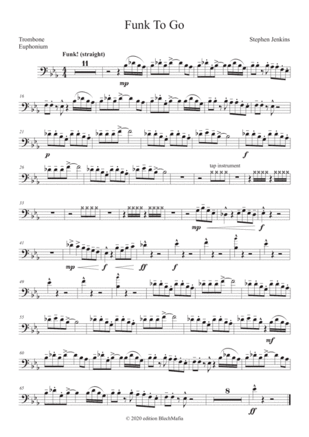 Funk To Go for Trombone and Piano