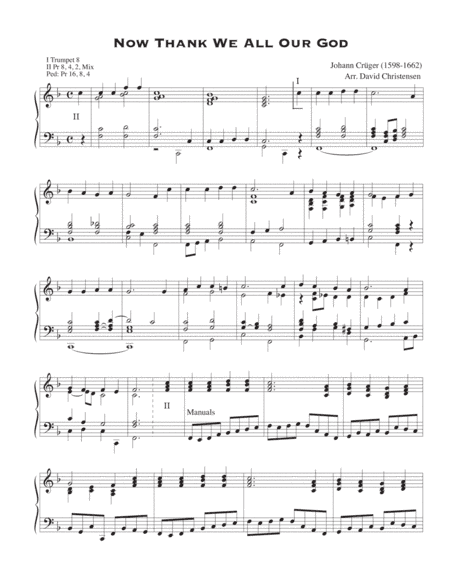 Now Thank We All Our God (arr. David Christensen)