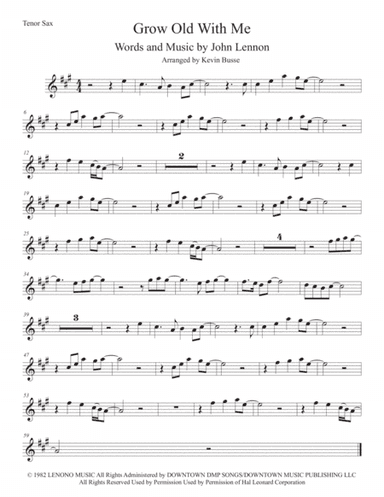Grow Old With Me (arr. Kevin Busse)