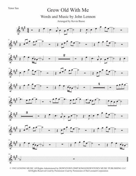Grow Old With Me (arr. Kevin Busse)