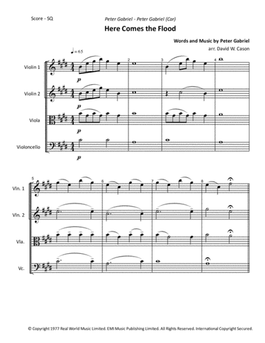 Here Comes The Flood (arr. David W. Cason)