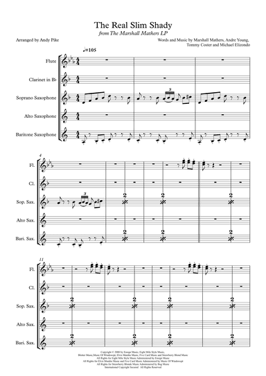 The Real Slim Shady (arr. Andy Pike)