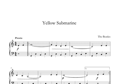 Yellow Submarine (arr. Lila)