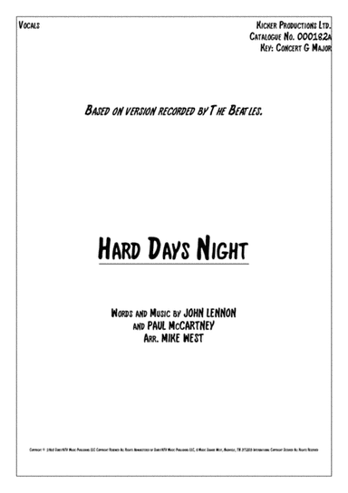 Another Hard Day's Night (arr. Mike West)
