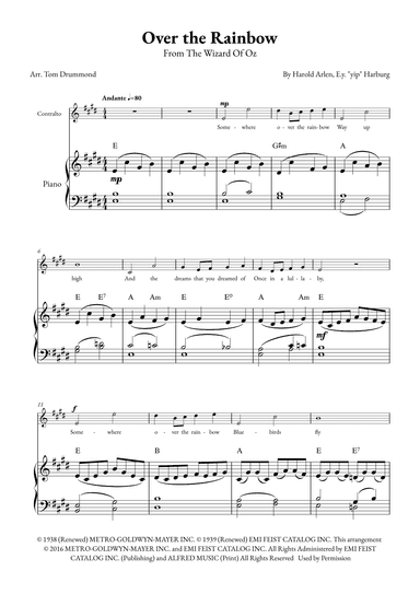 Over The Rainbow (arr. Tom Drummond)