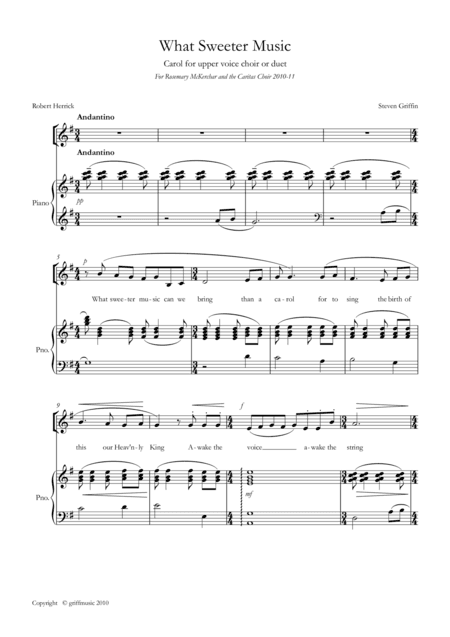 What Sweeter Music