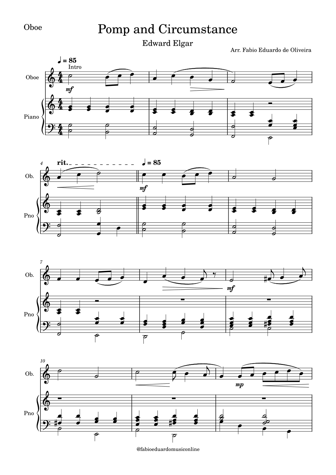 Pomp and Circumstance (arr. Fabio Eduardo de Oliveira)