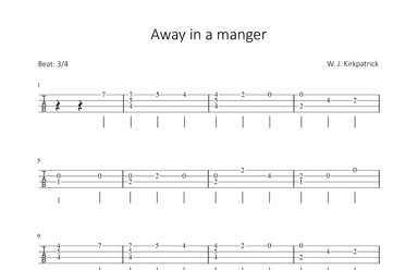 Away in a manger (arr. Bettina Schipp)