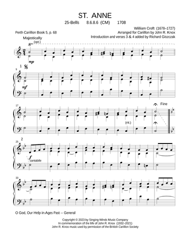 25B. ST. ANNE (arr. John R. Knox & Richard Giszczak)