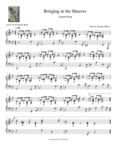 Bringing in the Sheaves (arr. S. M. Kudlo)