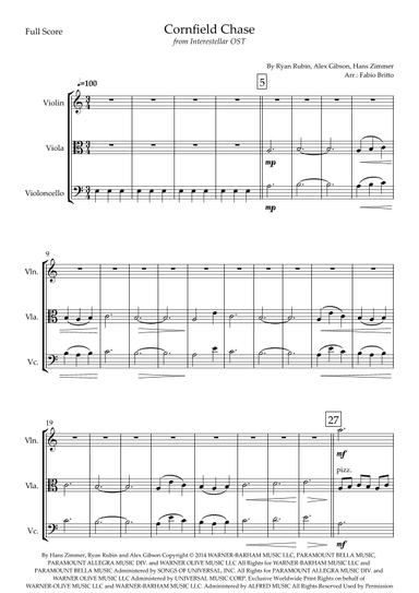 Cornfield Chase (arr. Fabio Britto)