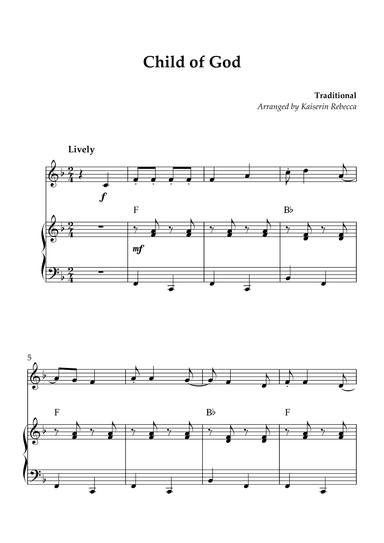 Child of God (arr. Kaiserin Rebecca)