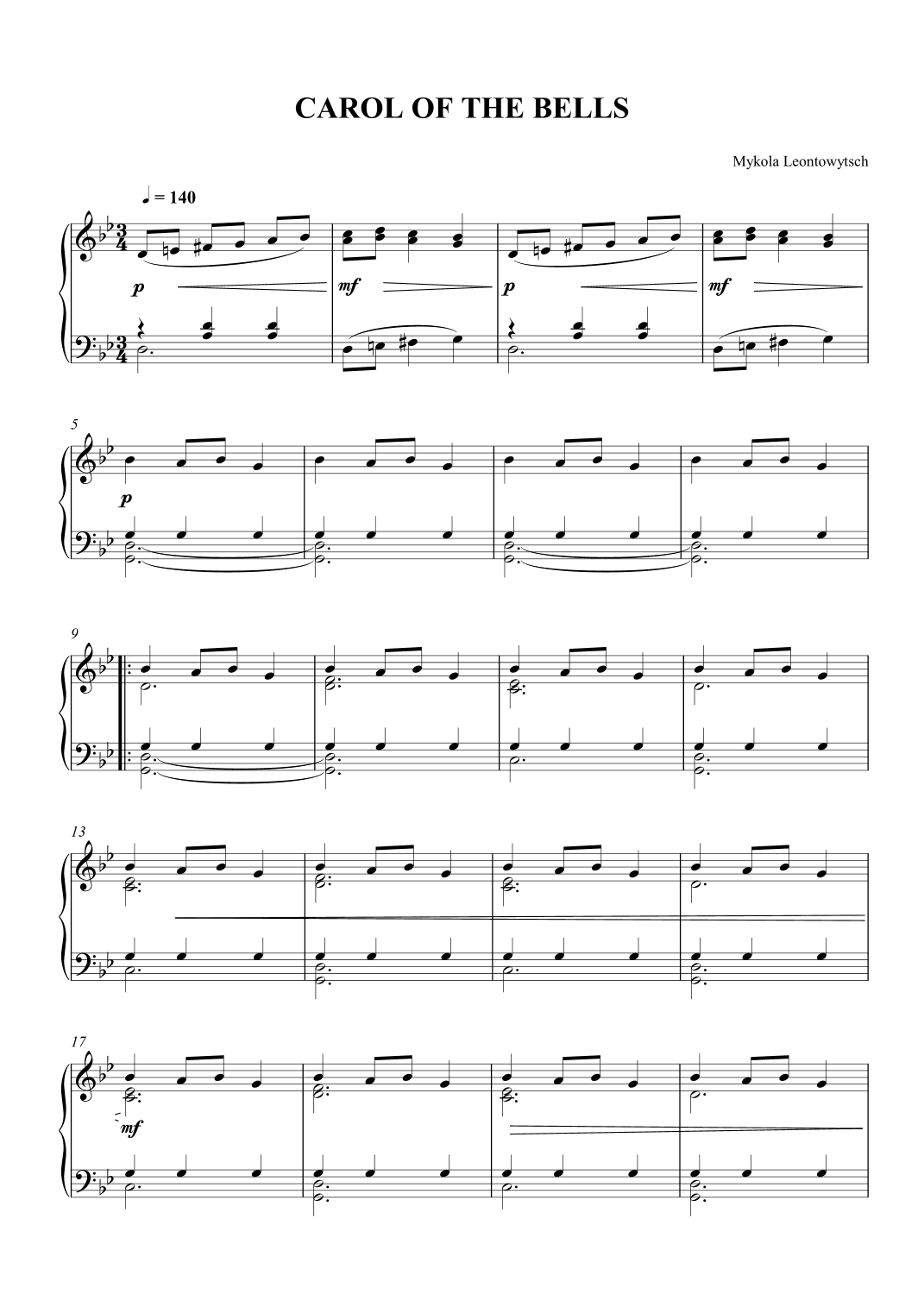 Carol of the Bells (arr. SCMusic)