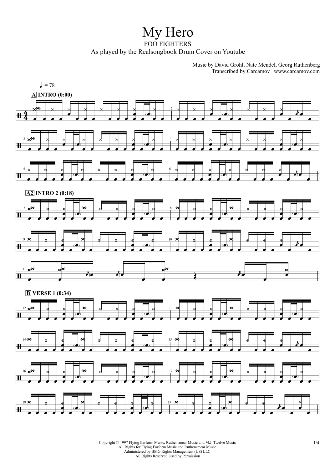 My Hero (arr. Realsongbook)