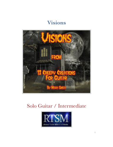 Visions from 13 Creepy Creations for Guitar