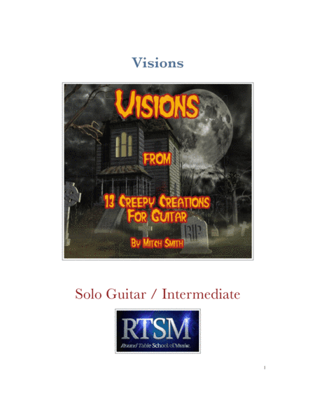 Visions from 13 Creepy Creations for Guitar
