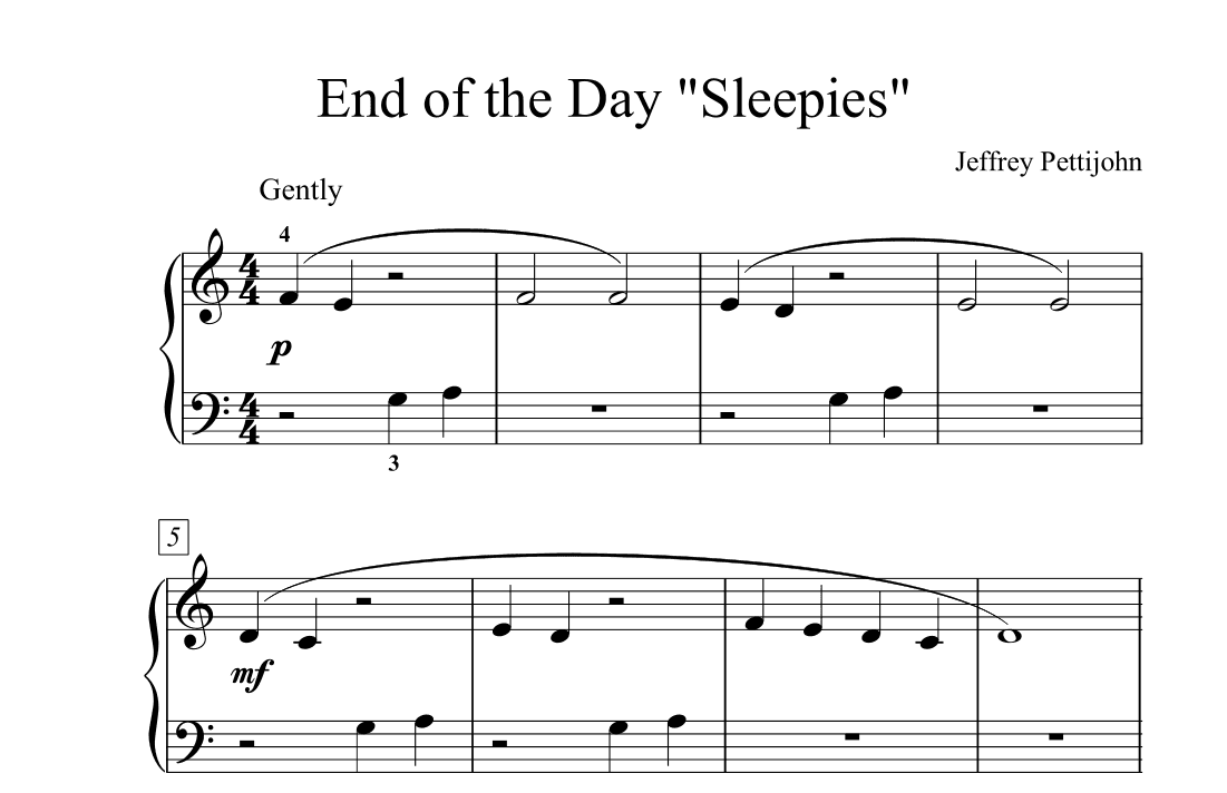 End of Day "Sleepies"