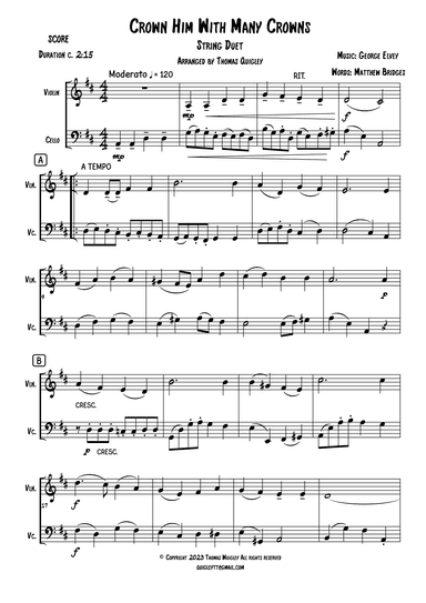 Crown Him With Many Crowns (arr. Thomas Quigley)
