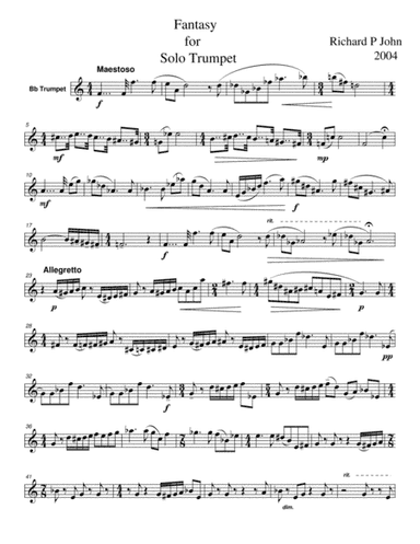 Fantasy for Solo Trumpet