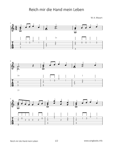 Reich mir die Hand mein Leben (arr. Bettina Schipp)