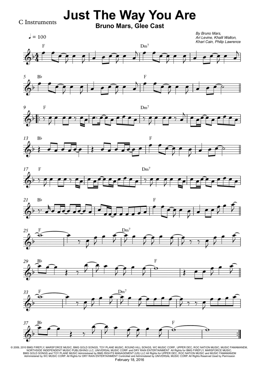 Just The Way You Are (arr. Wesley S. SIlva)