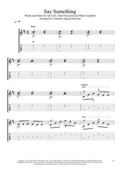 Say Something (arr. Antonius Agung Setiawan)