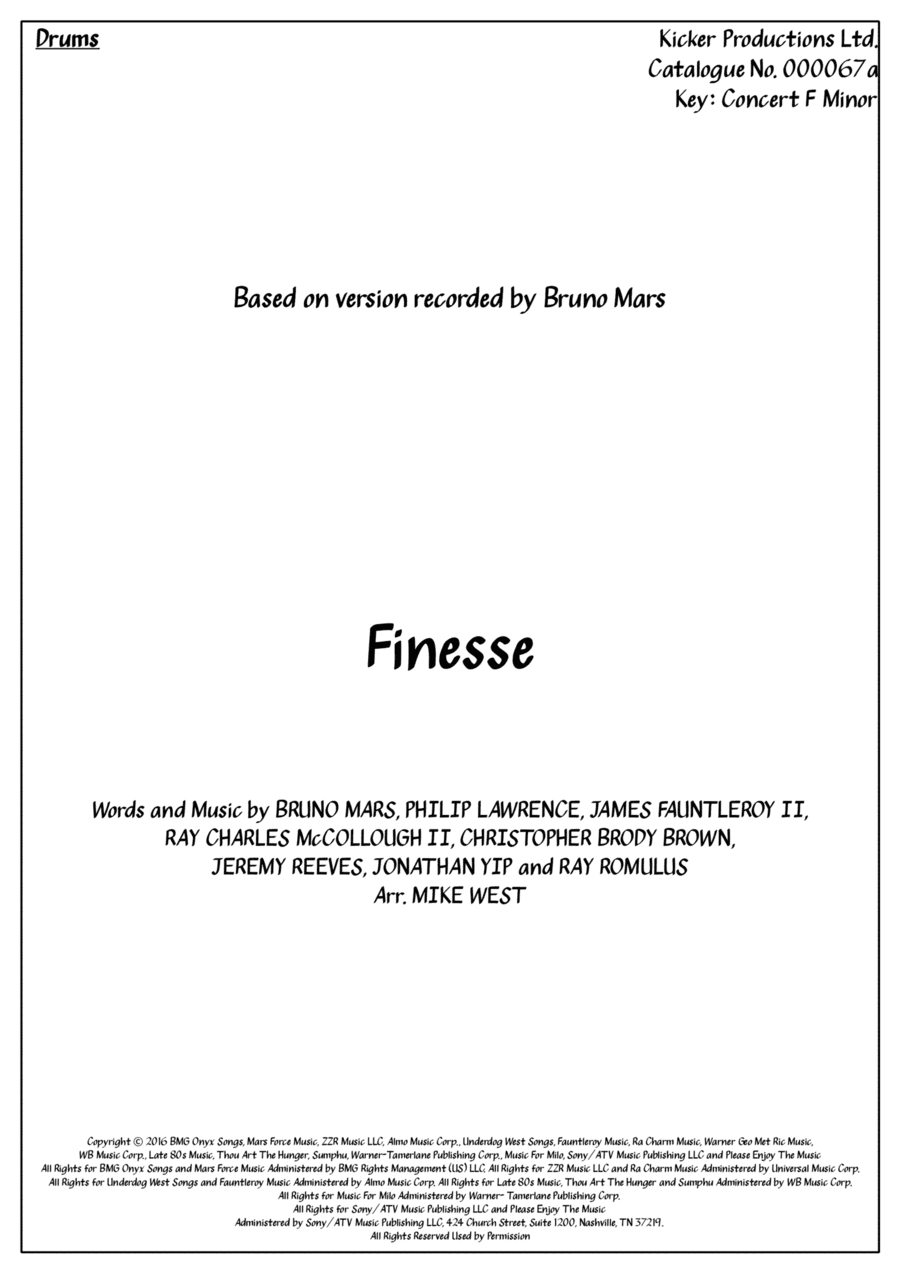 Finesse (arr. Arr. Mike West)