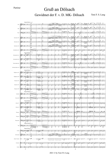 Gruß an Dölsach Full Score - Score Only