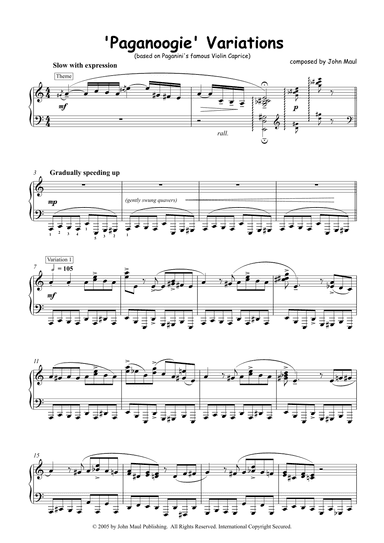 Paganoogie Variations (arr. Maul)