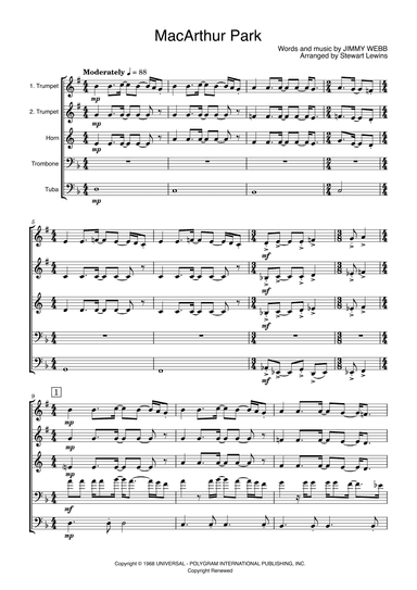 Macarthur Park (arr. Stewart Lewins)