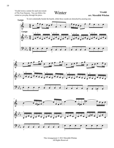 Classical Duets for Alto Saxophone & Piano:  Winter from Vivaldi's Four Seasons (arr. Meredith Whelan)