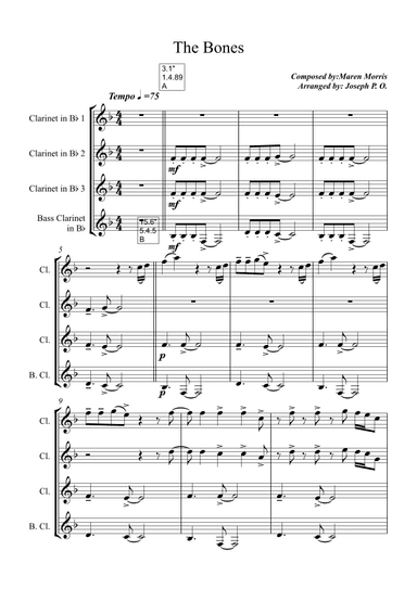 The Bones (arr. Joseph Ondong)