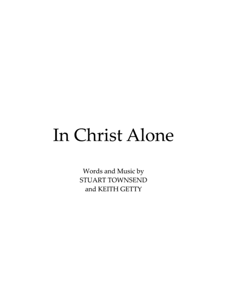 In Christ Alone (arr. mcbleke)
